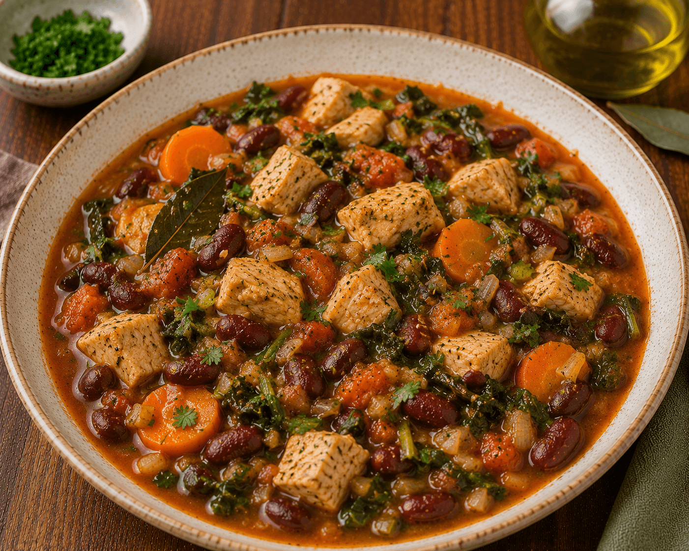 Feijoada de Legumes e Frango Light