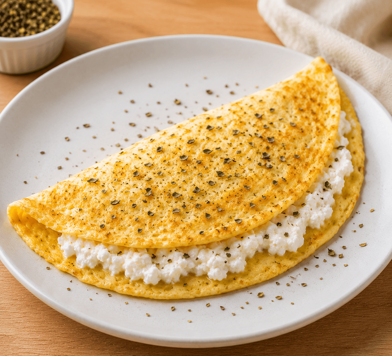 Crepioca de queijo fresco