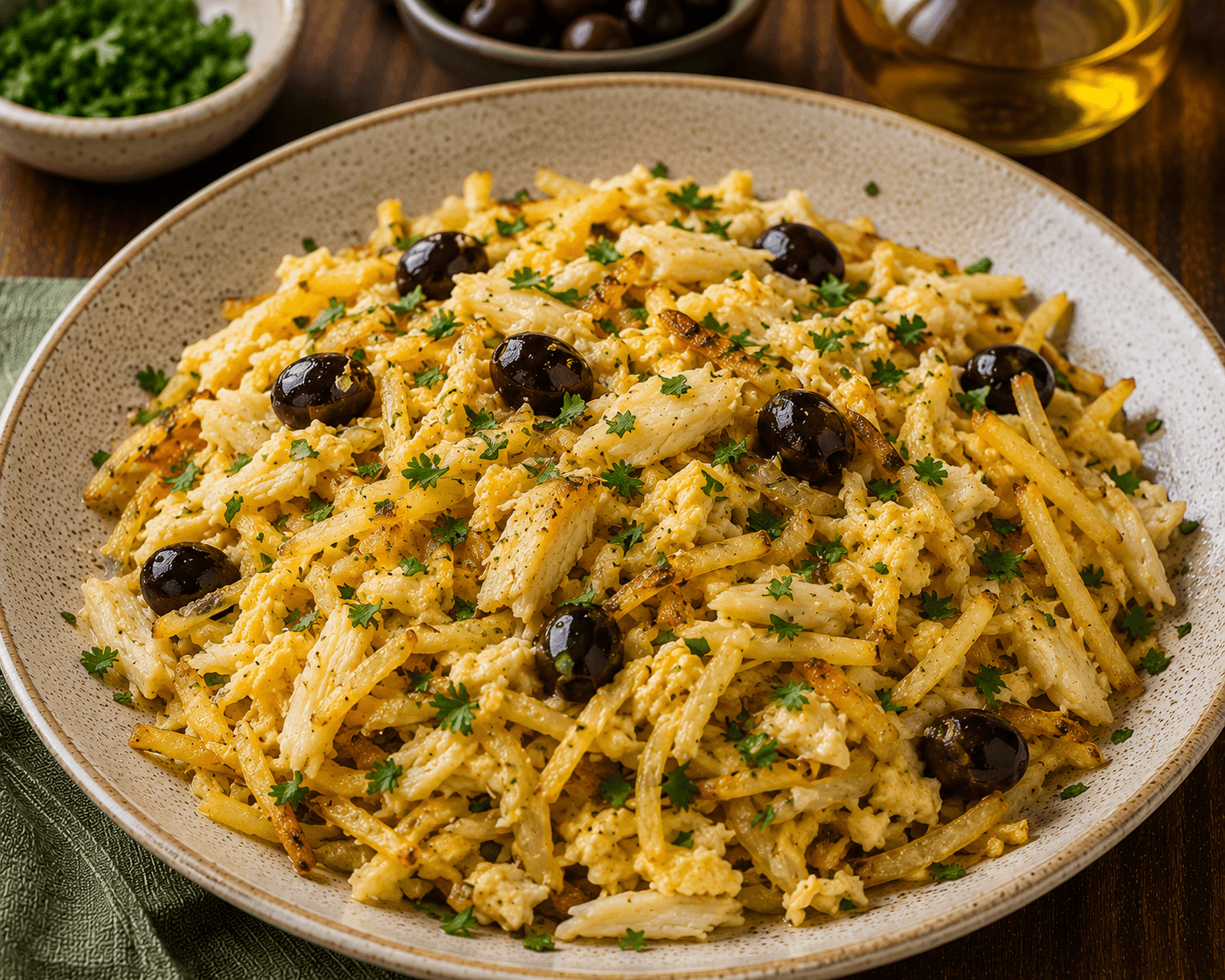 Bacalhau à Brás Fit